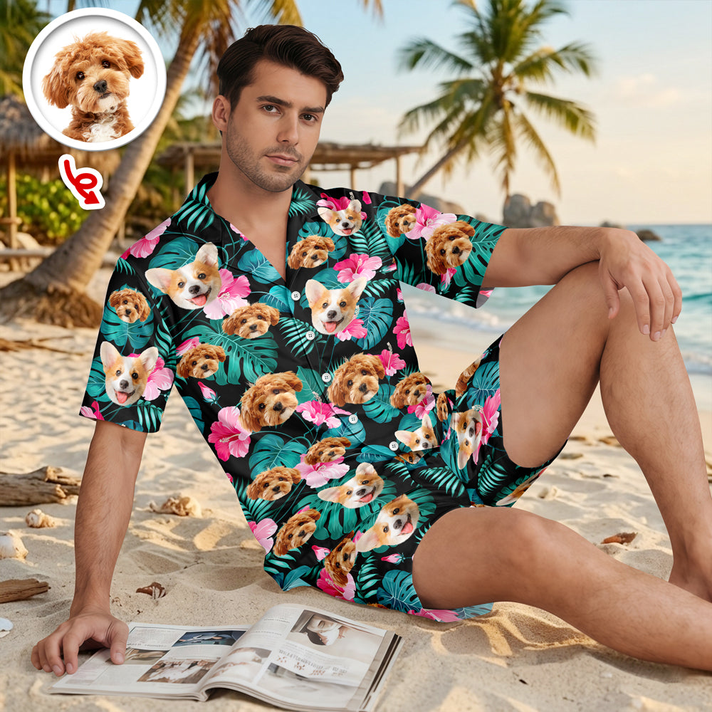 Custom Photo Short Pajamas Gift for Her, Him, Family TH10 169451