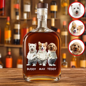 Custom Photo And Name Dog Whiskey Bottle For Dog, Pet Lovers HA75 897578