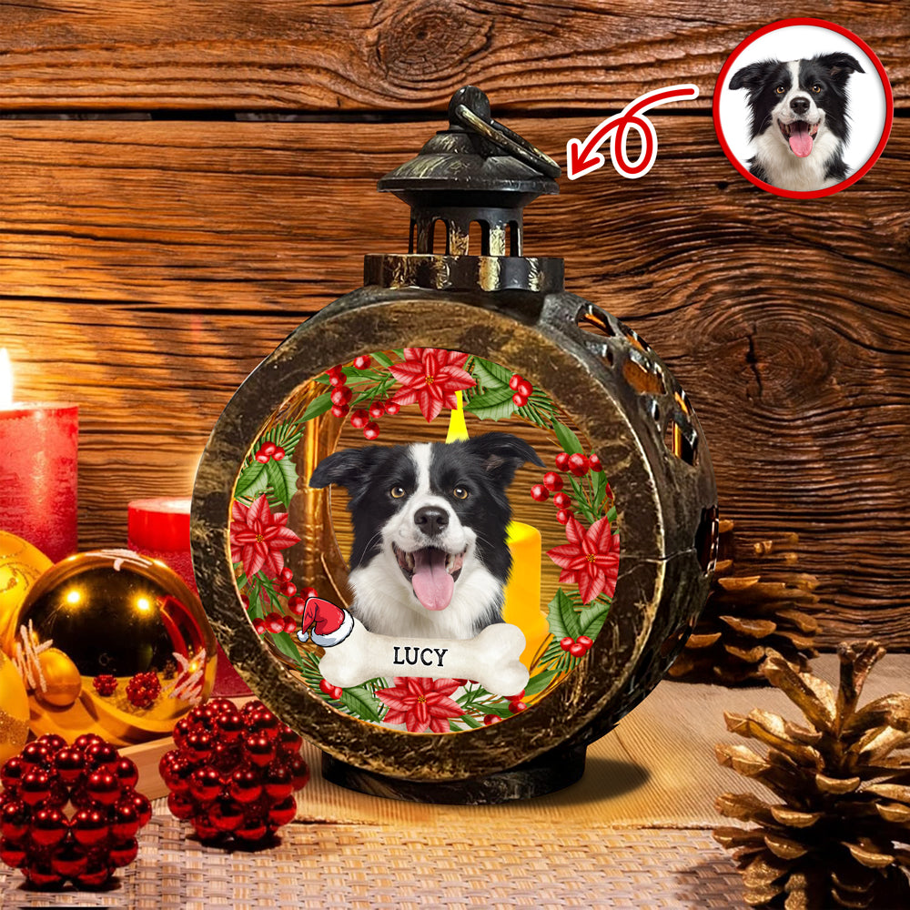 Custom Dog Photo Candlelight Lantern Ornament For Christmas HO82 894970