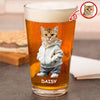 Custom Photo And Name Dog Cat Print Beer Glass HA75 897594