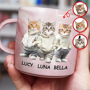Custom Photo And Name Me Dog Cat Personalized Marble Mug HA75 897602