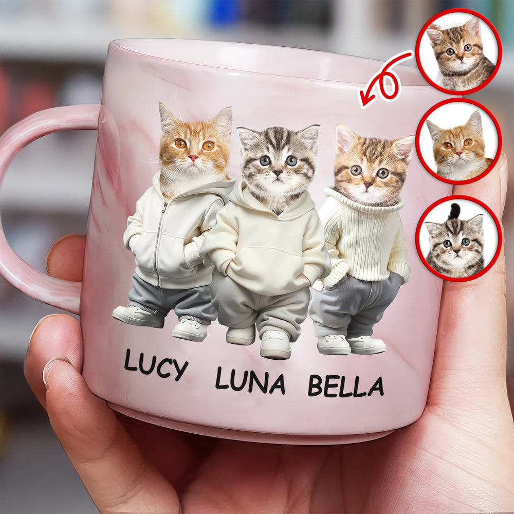 Custom Photo And Name Me Dog Cat Personalized Marble Mug HA75 897602