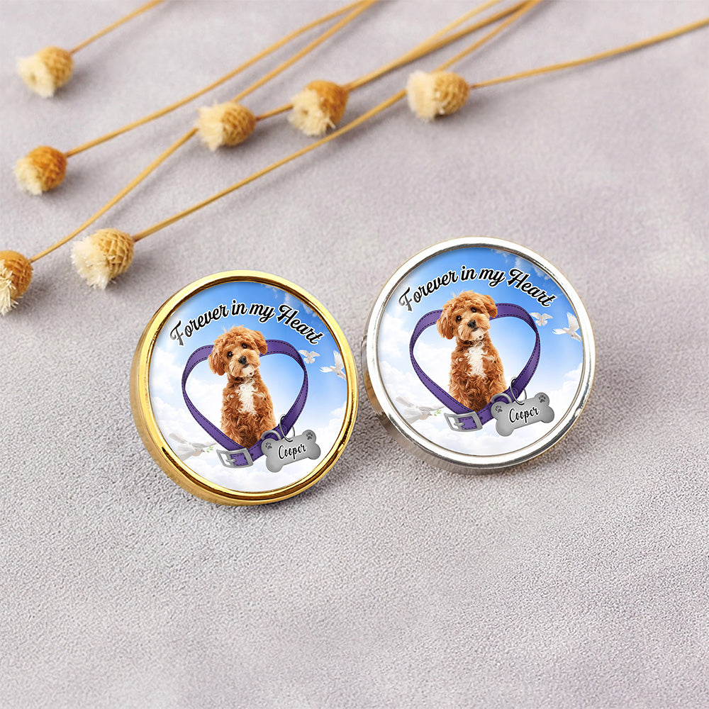 Custom Photo Forever In My Heart Memorial Lapel Pin LM32 899693