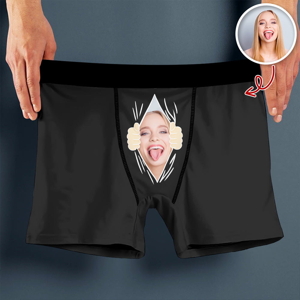 Custom Funny Property Of Her Photo Men's Boxer Briefs TH10 898119