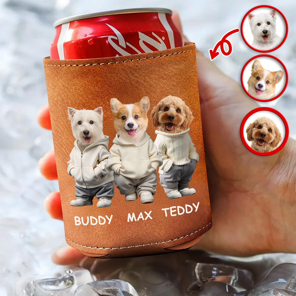 Custom Photo And Name Dog Cat Can Cooler Holder HA75 897592