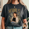 Custom Photo Senior Class Of 2027 Vintage Comfort Shirt, Personalized Graduation Gift LM32 669651