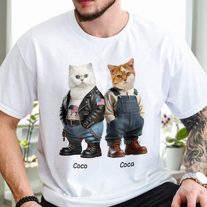 Custom Photo Cool Dog Cat Career Uniforms Shirt For Pet Lovers HA75 891948