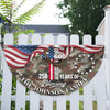 Custom Family Name USA 250th Anniversary 1776–2026 Camo Non-pleated Fan Flag HO82 901506