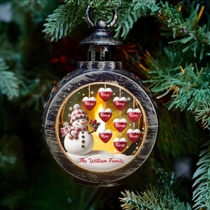 Sweet Heart Christmas Candlelight Lantern Ornament Personalized Gift For Family HO82 894838