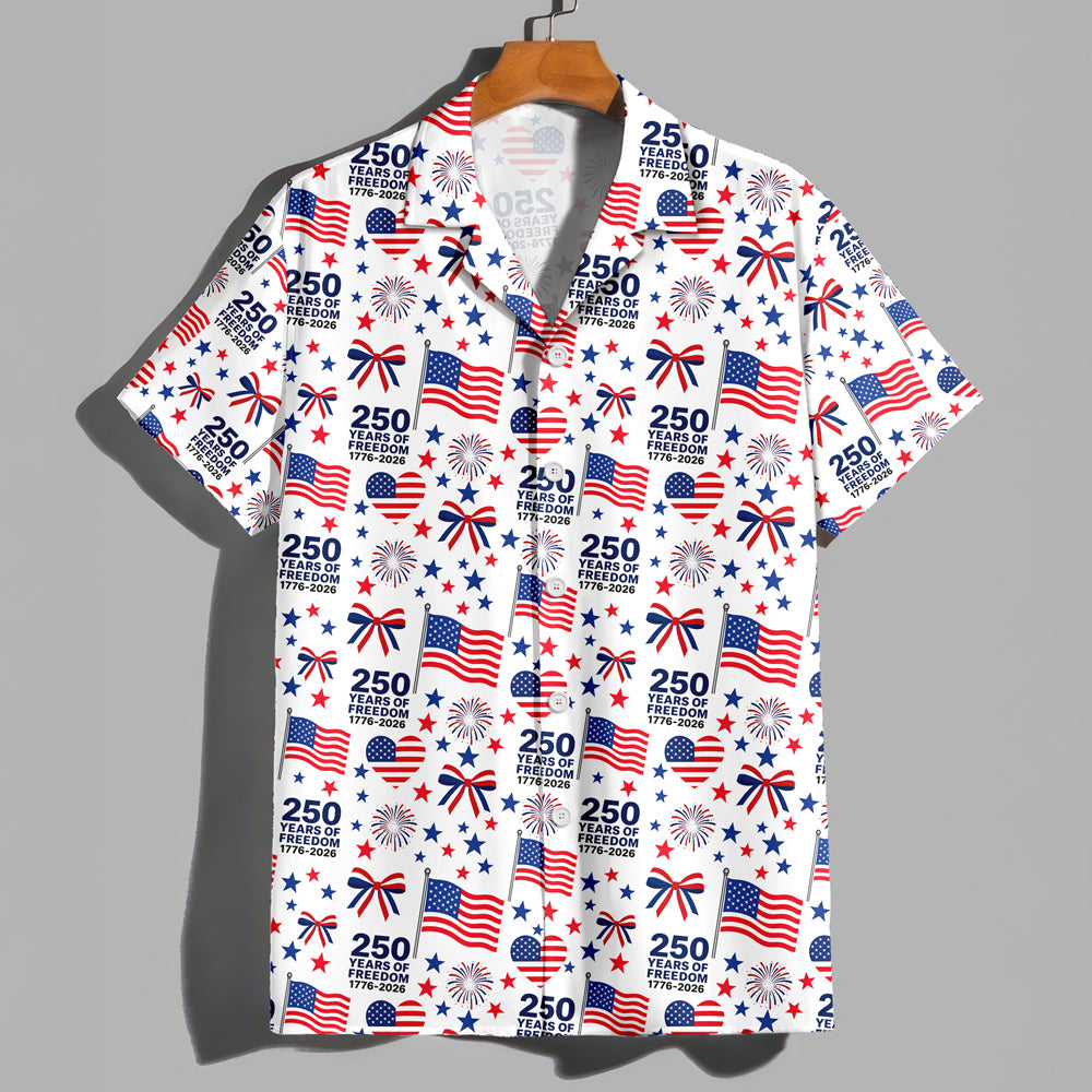 Personalized US 250 Years Of Freedom 1776-2026 American Flag Hawaii Shirt TH10 169515