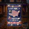 Personalized Family Name America 250th Anniversary LED Garden Flag LM32 895819