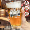 Custom Photo And Name Dog Cat Print Beer Glass HA75 897594