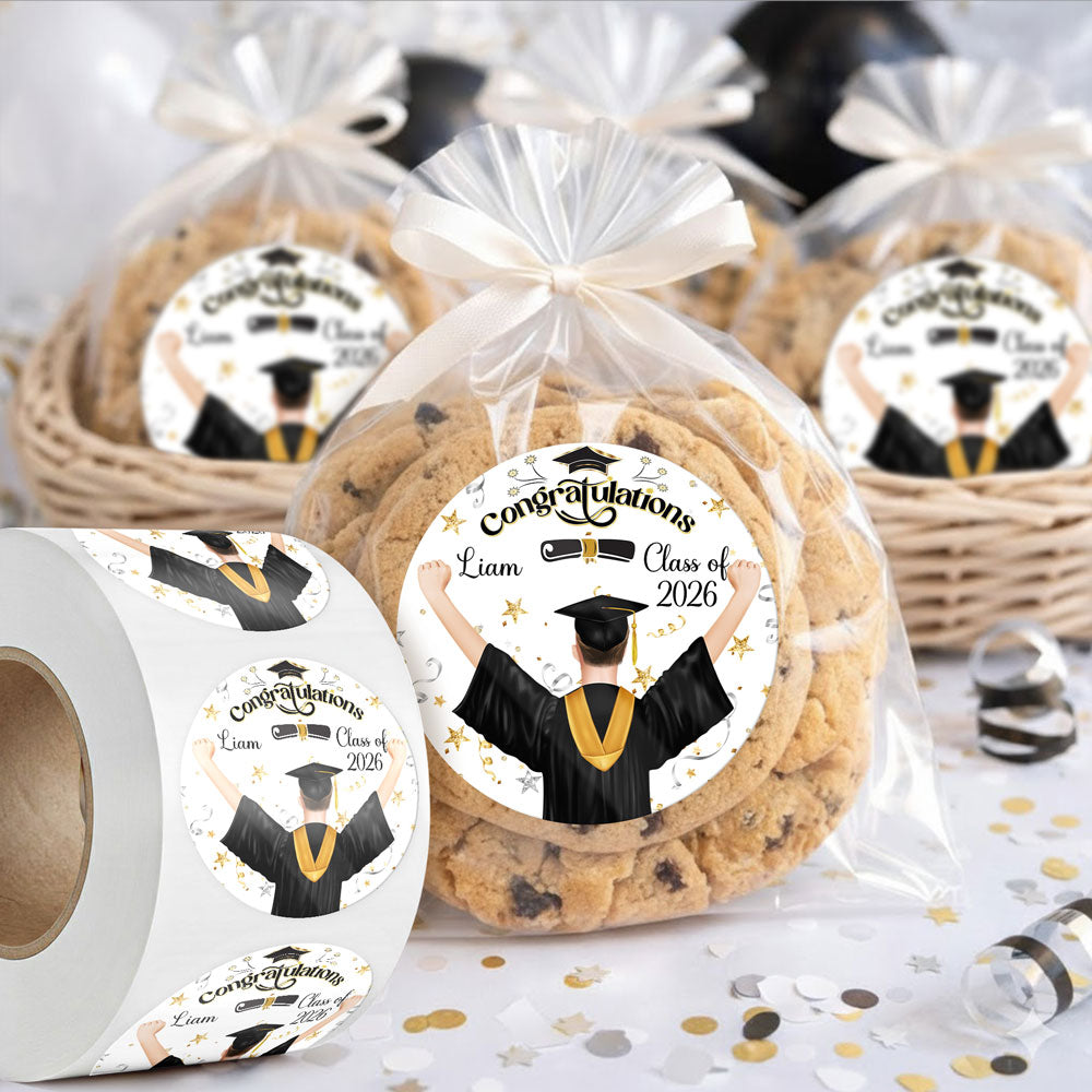 Personalized Congratulations Class of 2026 Roll Sticker TH10 898797