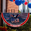 Custom Family Name Faith, Family & Freedom USA 250 Years Patriotic Non-pleated Fan Flag HO82 901314