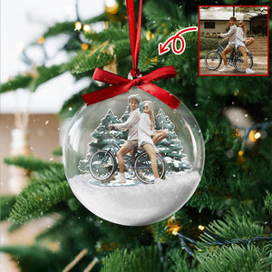 Custom Couple Photo 3D Ball Ornament For Christmas TH10 896083