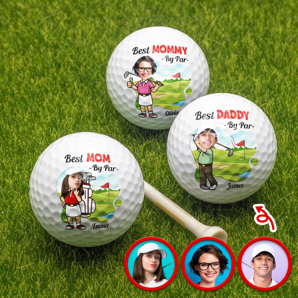 Personalized Best Dad By Par Golf Ball Father’s Day Golf Gift HO82 902450