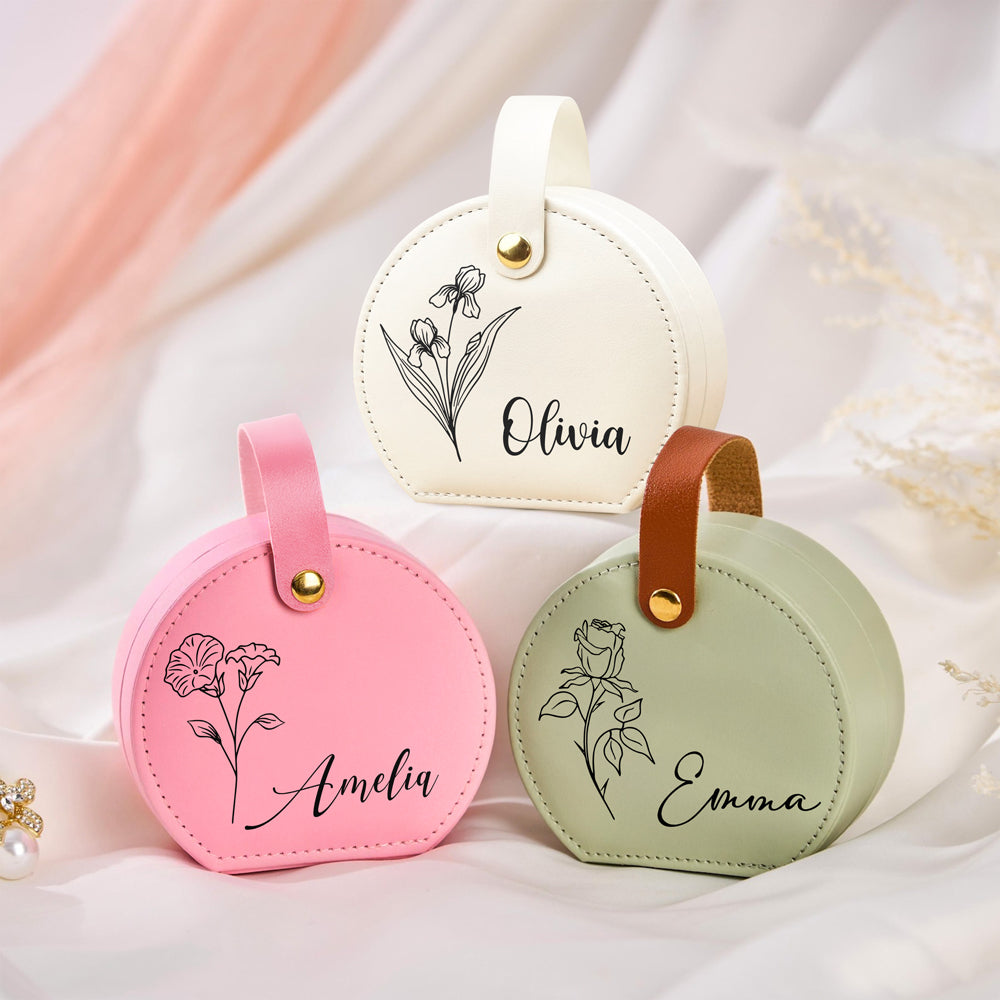 Custom Your Name On Jewelry Box With Handle TH10 894291