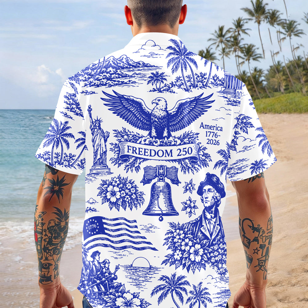 Custom Name Freedom 250 America 1776-2026 Hawaiian Shirt TH10 170027