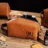 Personalized Name Engraved Men's Leather Toiletry Bag Gift For Dad, Husband, Boyfriend HO82 894214