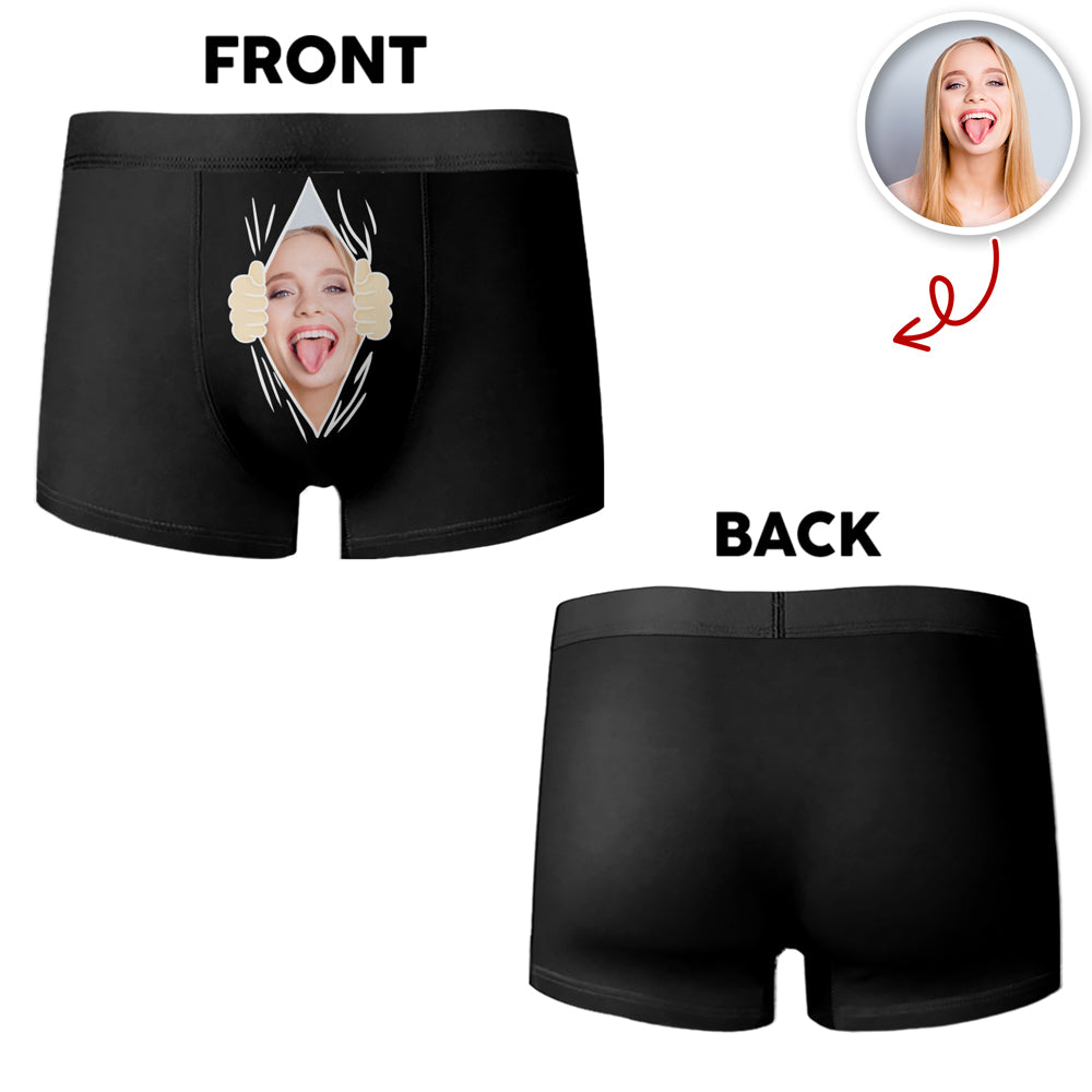 Custom Funny Property Of Her Photo Men's Boxer Briefs TH10 898119