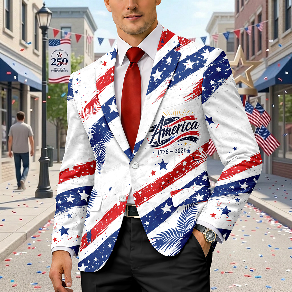 250 Years Semiquincentennial 1776-2026 America Men's Suit CH07 911032