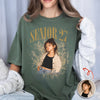 Custom Photo Senior Class Of 2027 Vintage Comfort Shirt, Personalized Graduation Gift LM32 669651