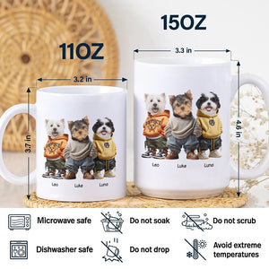 Custom Photo Cool Dog Cat Career Uniforms White Mug For Pet Lovers HA75 891952