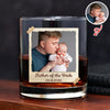 Custom Photo Father Of The Bride Whiskey Glass, Personalized Wedding Gift For Dad LM32 899997