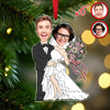 Custom Funny Wedding Face Acrylic Ornament Gift For Couple CH07 910074