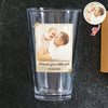 Custom Photo Father Of The Bride Beer Glass, Personalized Wedding Gift For Dad LM32 899983