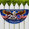 Custom Family Name United States 250th Anniversary 1776–2026 Eagle Non-Pleated Fan Flag LM32 669173
