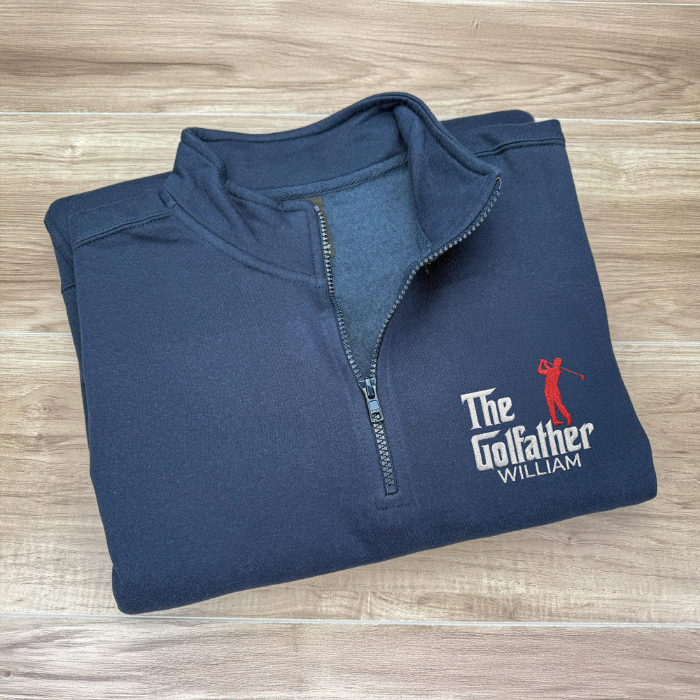 Personalized Funny The Golf Father Golf Quarter Zip Sweater HO82 900794