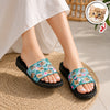 Custom Pet Face Hawaiian Slide Sandals Pet Lover Gift, Summer Vacation Sandals LM32 669121