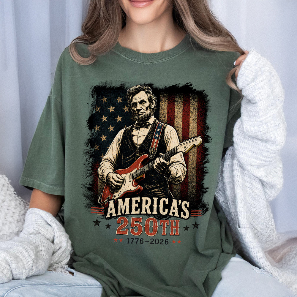 Abraham Lincoln Guitar Americas 250th Anniversary Comfort Shirt TH10 170127