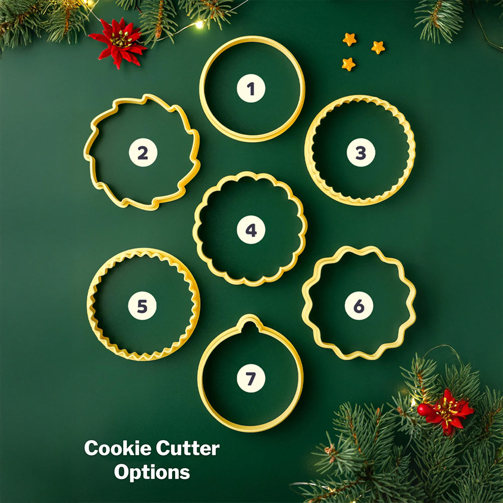 Custom Family Name Christmas Cookie Stamp – Personalized Holiday Baking Gift LM32 669697