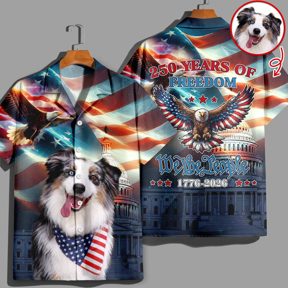Custom Photo 250 Years of America Freedom 1776 - 2026 Hawaii Shirt LM32 899067