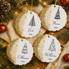 Custom Name Christmas Tree Resin Ornament, Personalized Holiday Decoration, Christmas Keepsake Gift CH07 180506