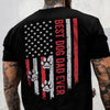 Custom Photo Best Dog Dad, Dog Mom Ever US Flag Back & Front Dark Shirt HA75 892396