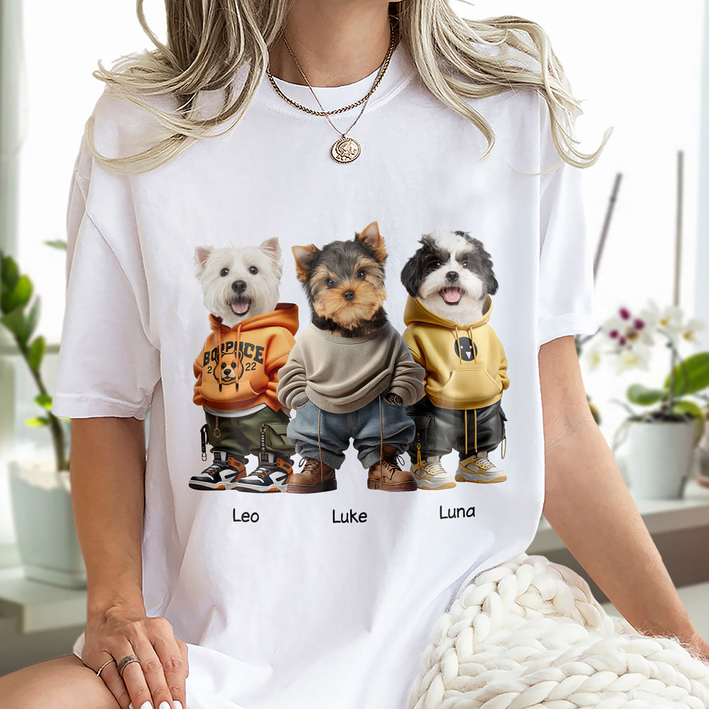 Custom Photo Cool Dog Cat Career Uniforms Shirt For Pet Lovers HA75 891948