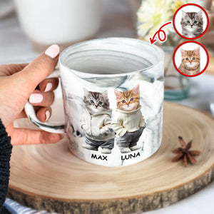 Custom Photo And Name Me Dog Cat Personalized Marble Mug HA75 897602