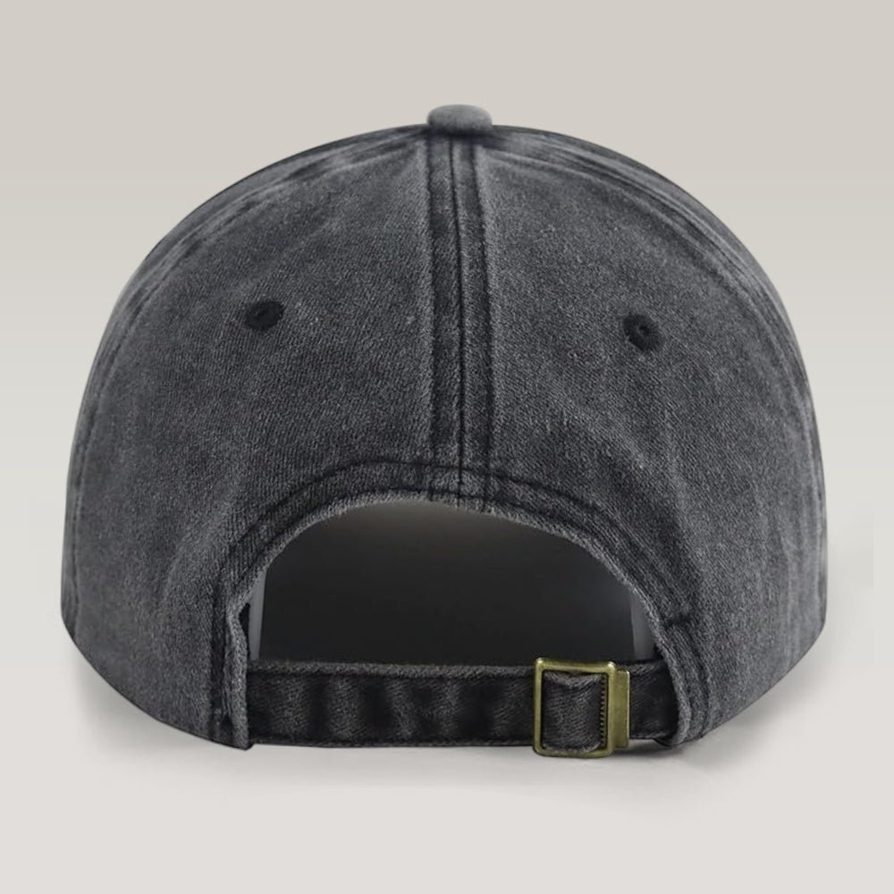 Charlie Kirk Great American Patriot Washed Denim Baseball Cap HA75 64476