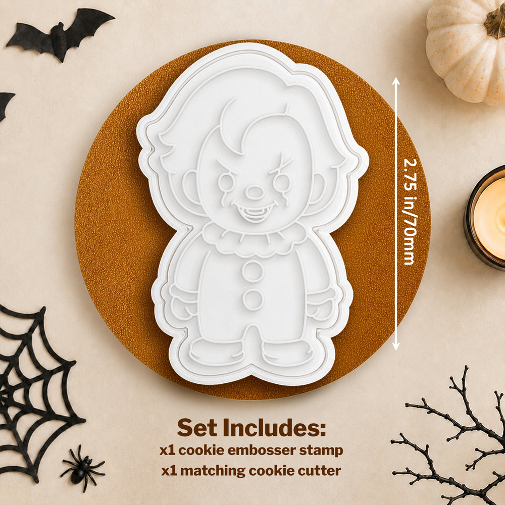 Funny Halloween Slasher Movie Biscuit Cookie Stamp, Spooky Holiday Party Treat LM32 669683