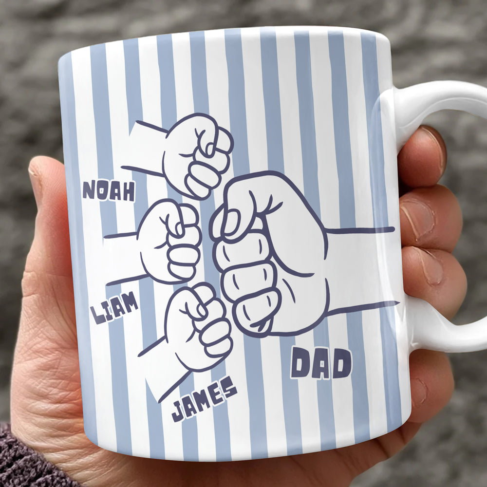 Personalized Fist Bump Mug Father's Day Gift From Kids TH10 169965