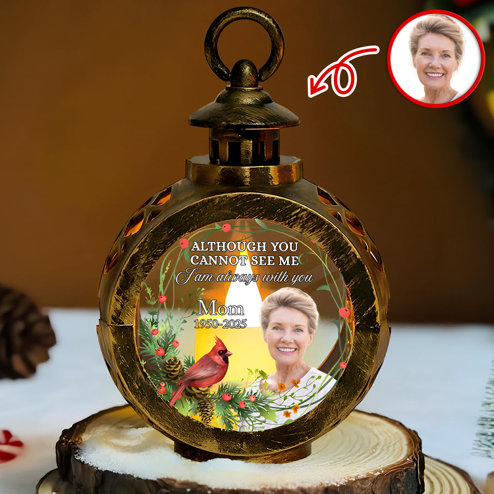 Custom Photo Beside You Memorial Candlelight Lantern Ornament HO82 894976