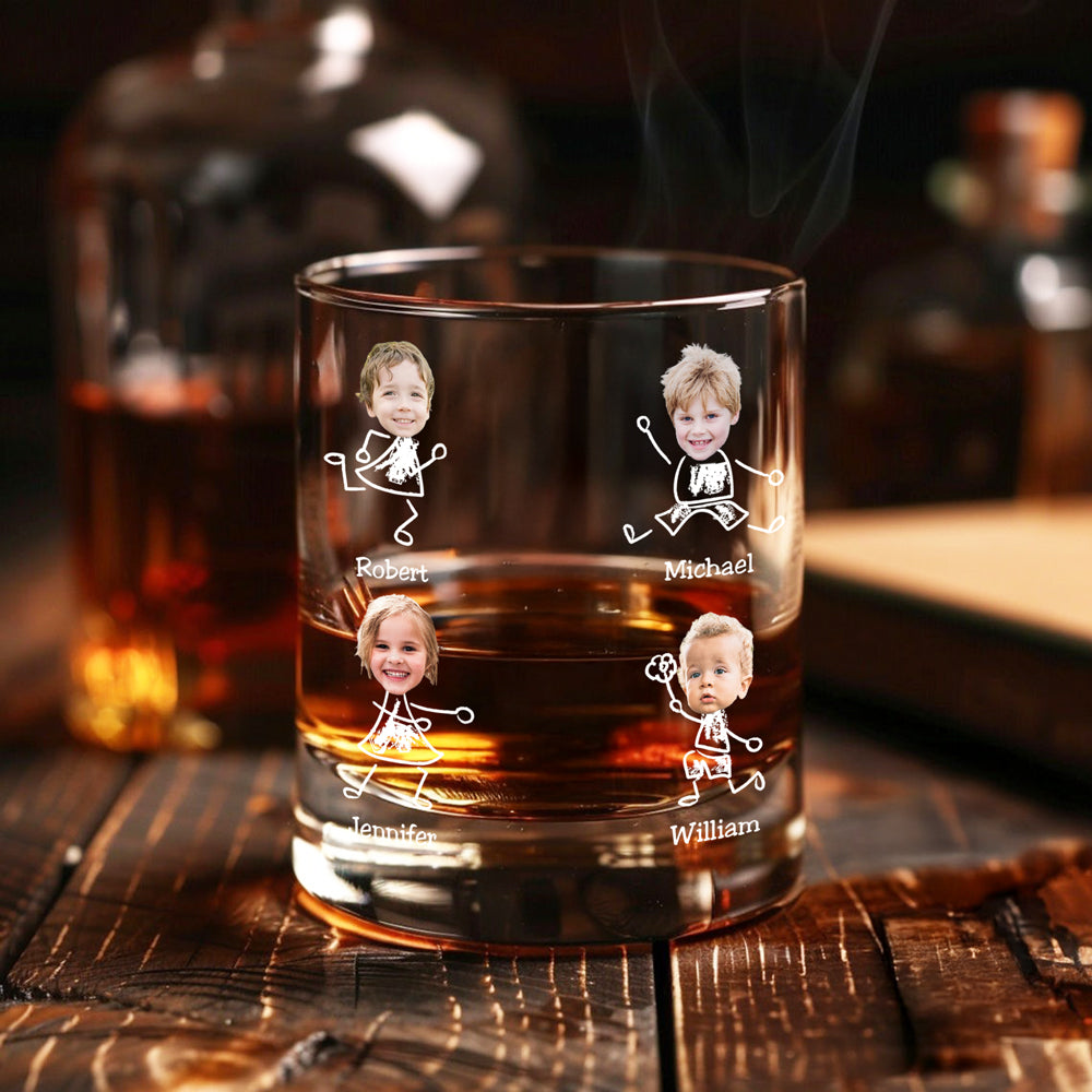 Custom Photo To Dad From The Reasons You Drink Rock Glass N304 890879