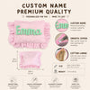 Custom Name Gingham Ruffle Cosmetic Bag - Personalized Gift for Her CH07 180034