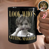 Custom Photo Look Who's Getting Married Black Mug - Personalized Bachelorette Gift HO82 903196