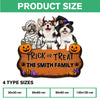 Custom Dog Photo Trick or Treat Halloween Custom Shape Doormat CH07 180182