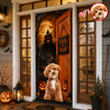 Custom Photo Trick Or Treat Halloween Door Cover – Personalized Gift for Dog Lovers LM32 669579