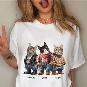 Custom Photo Cool Dog Cat Career Uniforms Shirt For Pet Lovers HA75 891948